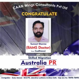 Sumeet Sharma BAMS Doctor CAAN Wings Consultants Pvt Ltd