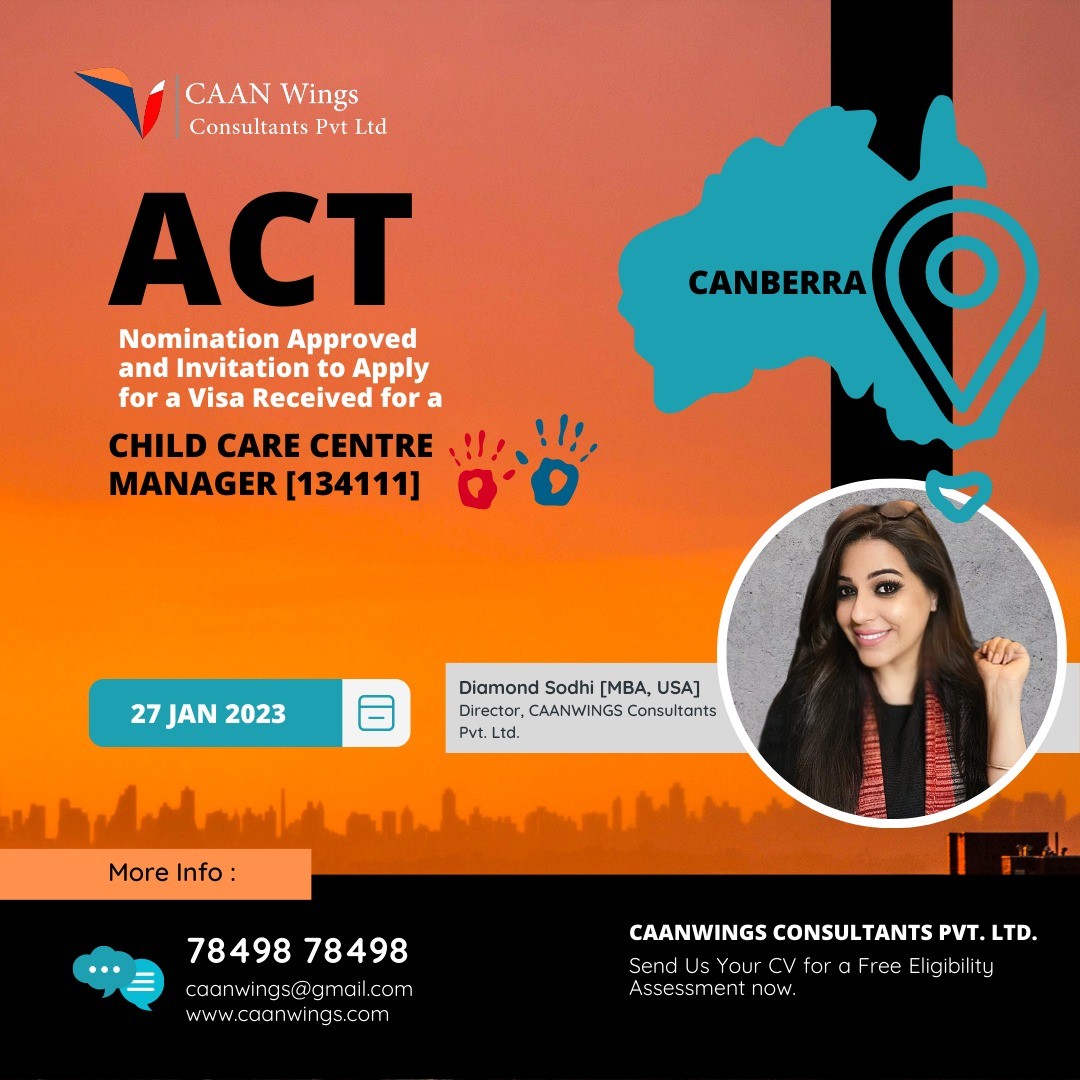 Act Canberra Nomination Approved And Invitation To Apply For A Visa Received🎉 Caan Wings